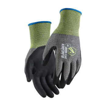 Gants de travail en nitrile trempé anti coupure niveau B Noir