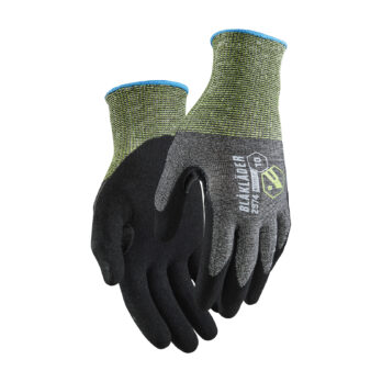 Gants de travail en nitrile trempé anti coupure niveau B Noir