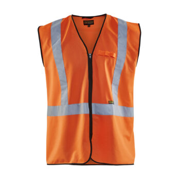 Gilet zippé haute visibilité Orange fluo