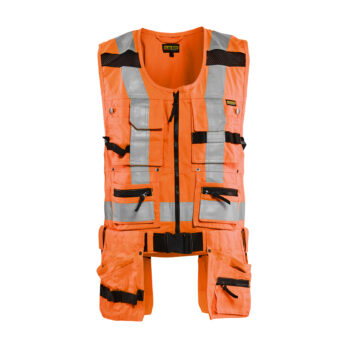 Gilet porte-outil haute-visibilité Orange fluo