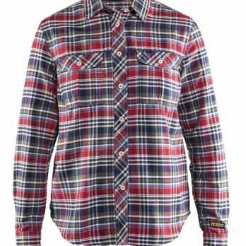 Chemise flanelle Femme Marine/rouge