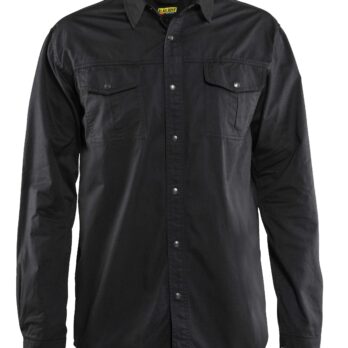 Chemise Twill Noir