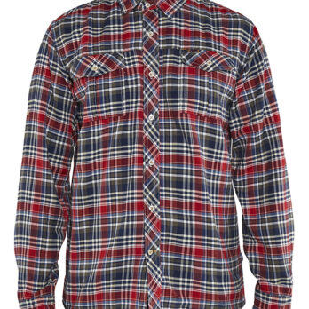 Chemise flanelle Marine/rouge