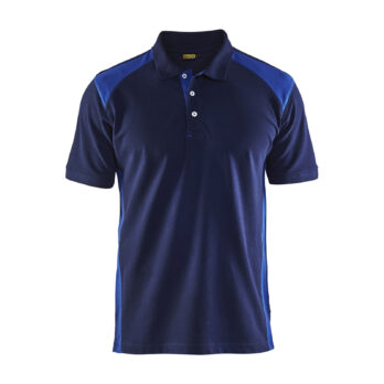 Polo Piqué Marine/Bleu Roi