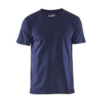 T-Shirt col V Marine