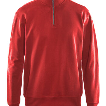 Sweat col camionneur Rouge