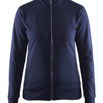 Sweat zippé femme Marine