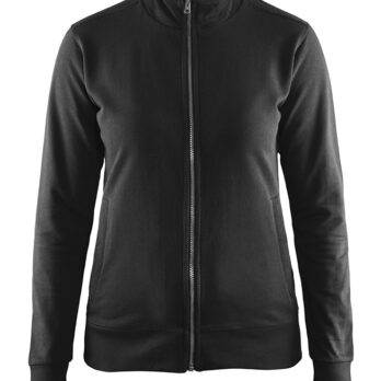 Sweat zippé femme Noir