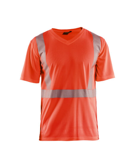 T-shirt anti-UV Haute-Visibilité Rouge fluo