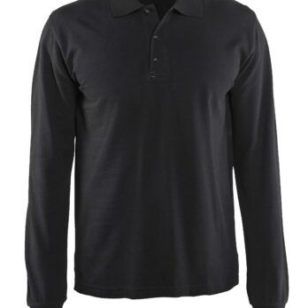 Polo manches longues Noir