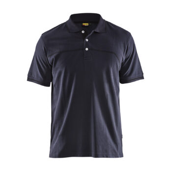 Polo bicolore Marine foncé/Noir