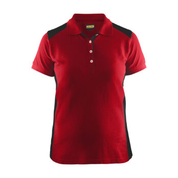 Polo Femme Rouge/Noir