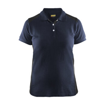 Polo Femme Marine foncé/Noir