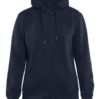 Sweat zippé à capuche femme Marine