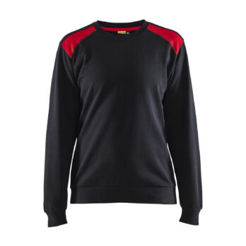 Sweat femme Noir/Rouge