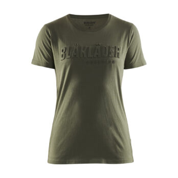 T-shirt imprimé 3D femme Vert Automne