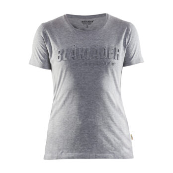 T-shirt imprimé 3D femme Gris chiné