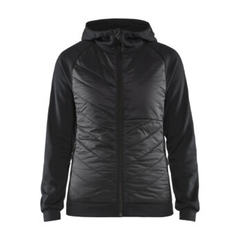 Veste hybride femme Noir/Gris foncé