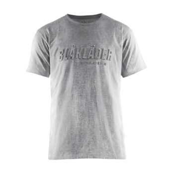 T-shirt imprimé 3D Gris chiné