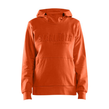 Sweat à capuche imprimé 3D femme Orange Red