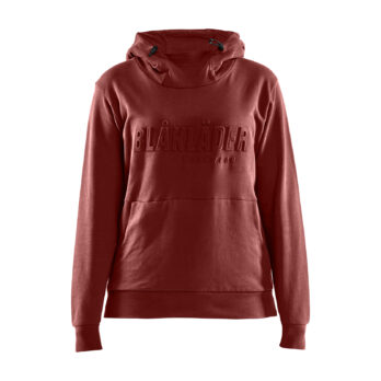 Sweat à capuche imprimé 3D femme Rouge brique