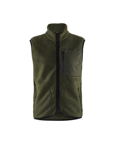 Pile vest Autumn green