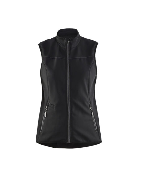 Gilet sans manches softshell femme Noir/Gris foncé