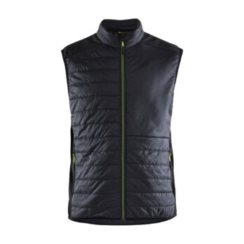 Gilet doublé Noir/Jaune fluo