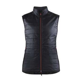 Gilet doublé femme Noir/Rouge