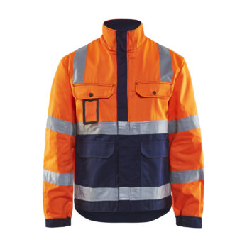 Veste haute visibilité Orange fluo/Marine