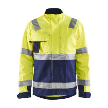 Veste haute visibilité Jaune fluo/Marine