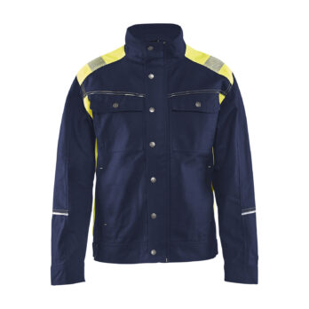 Veste artisan Marine/Jaune fluo