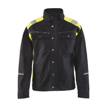 Veste artisan Noir/Jaune fluo