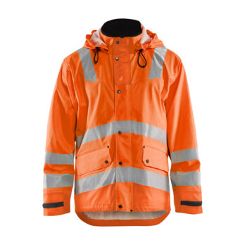 Veste de pluie HV Niveau 2 Orange fluo