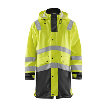 Veste de pluie HV niveau 3 Jaune fluo/Noir