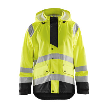 Veste de pluie HV niveau 3 Jaune fluo/Noir