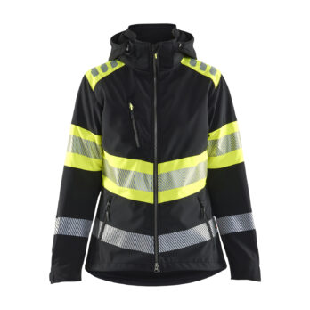 Hivis jacket class 1 Women´s Noir/Jaune