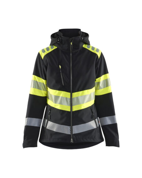 Hivis jacket class 1 Women´s Noir/Jaune