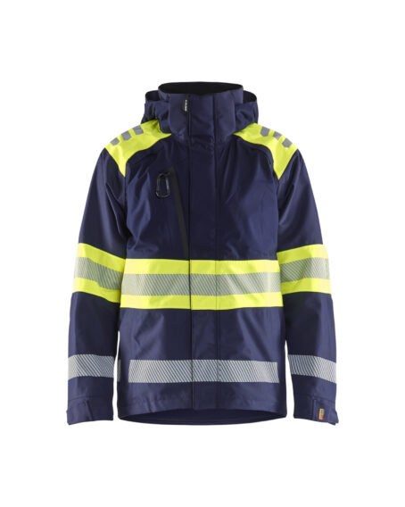 High Vis Shell Jacket Marine/Jaune