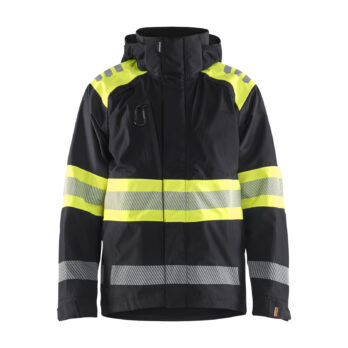 High Vis Shell Jacket Noir/Jaune