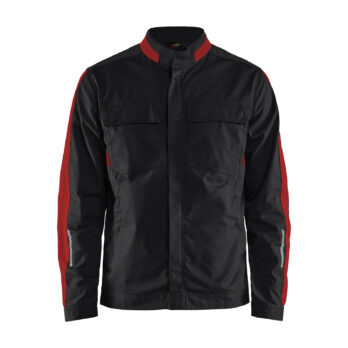 Veste industrie stretch 2D Noir/Rouge