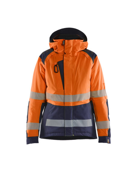 Hi-vis winter jacket Women´s Orange/Marine