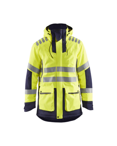 Parka haute visibilité Evolution Jaune fluo/Marine