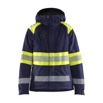 Hi-Vis winter jacket class1 Marine/Jaune