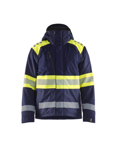 Hi-Vis winter jacket class1 Marine/Jaune