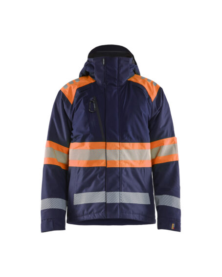 Hi-Vis winter jacket class1 Marine/Orange