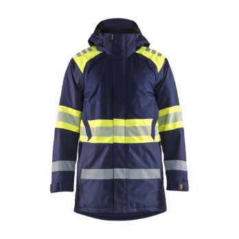 Hi-Vis Winter Parka Class1 Marine/Jaune