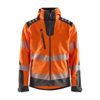 Veste Softshell haute-visibilité Orange fluo/Gris anthracite