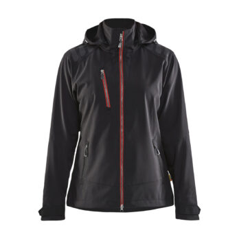 Veste Softshell Femme Noir/Rouge