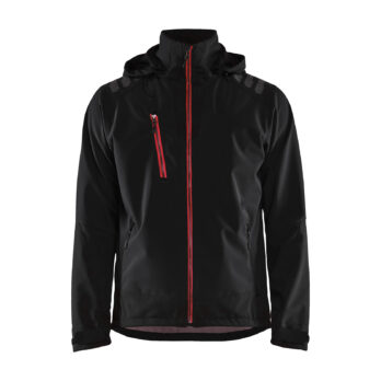 Veste softshell stretch 2D Noir/Rouge